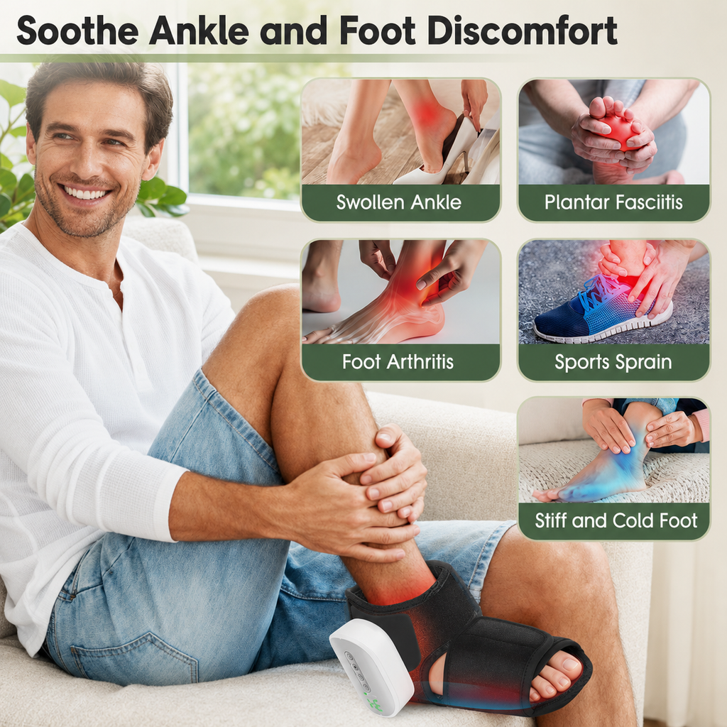 Heated Air Compression Foot & Ankle Massager