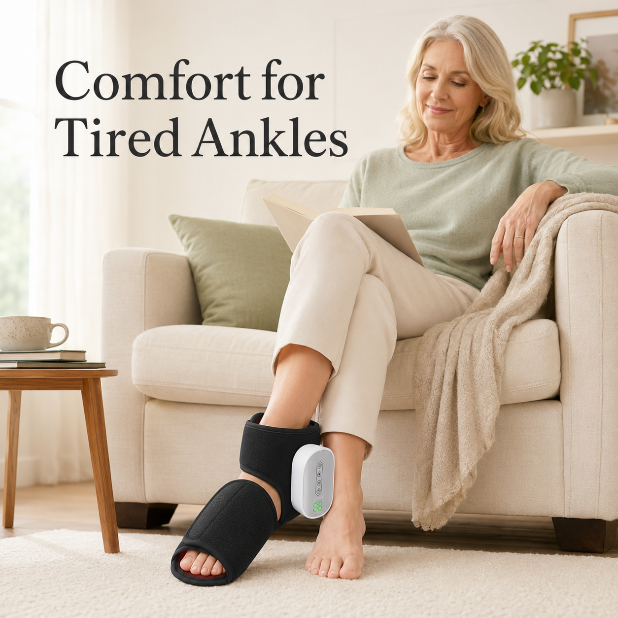 Heated Air Compression Foot & Ankle Massager