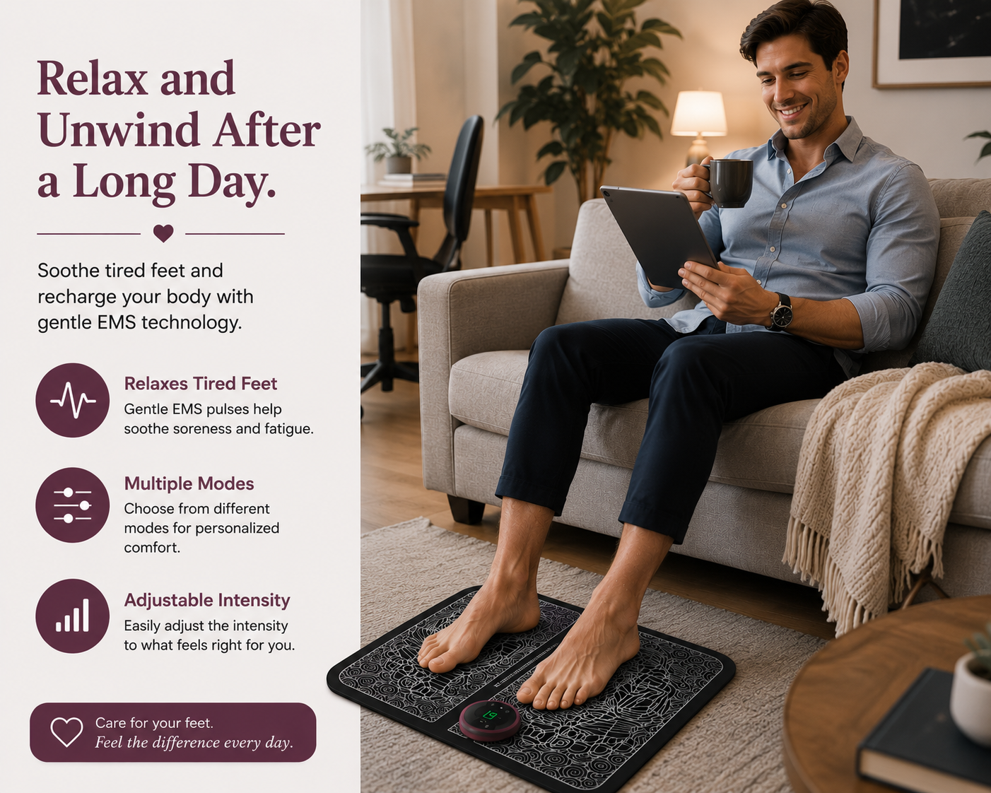 EMS Foot Massager Mat
