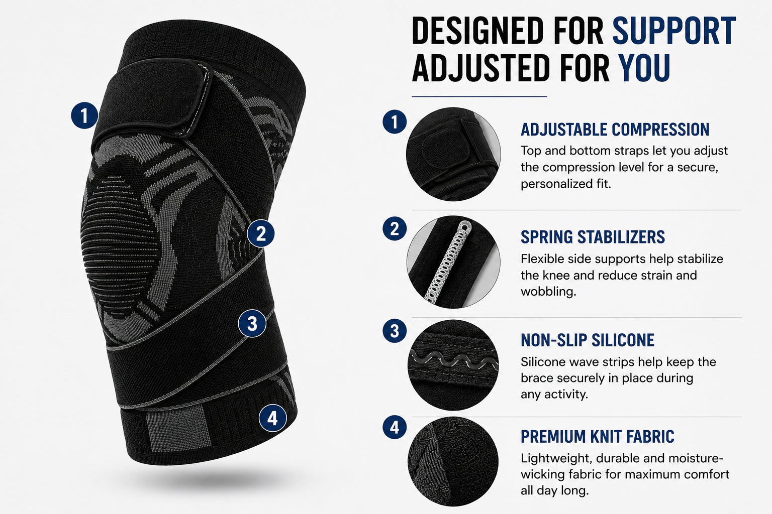 Premium Compression Knee Support Brace