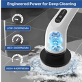 Electric spin scrubber brushing