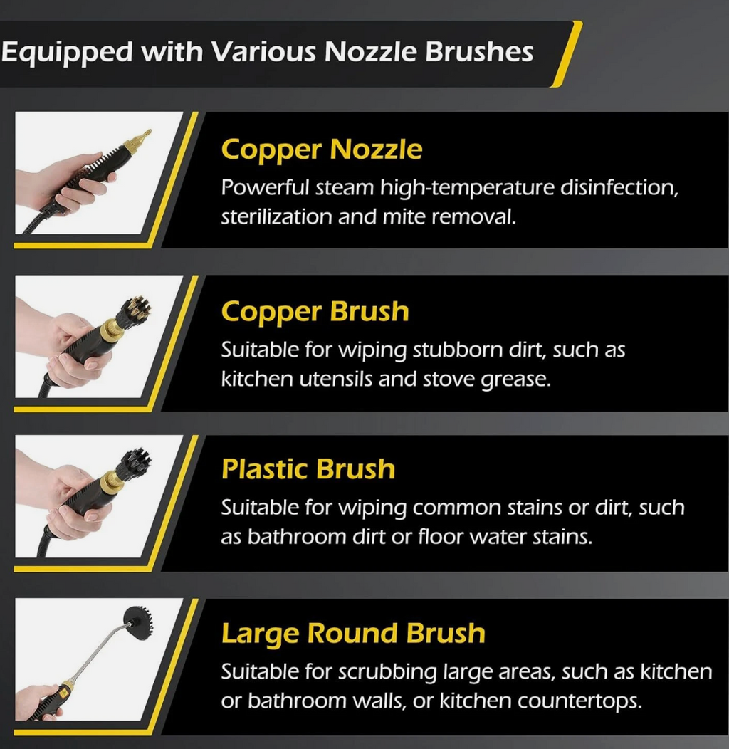 Deep Clean High-Pressure Steam Cleaner