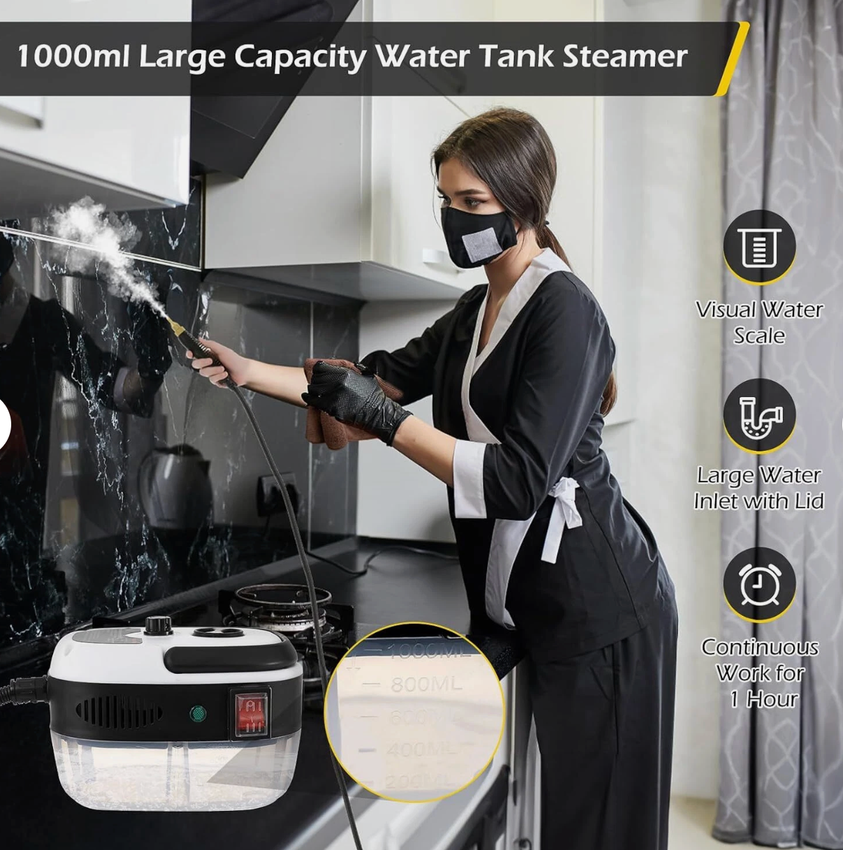 Deep Clean High-Pressure Steam Cleaner