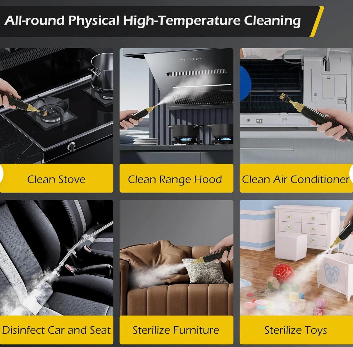 Deep Clean High-Pressure Steam Cleaner