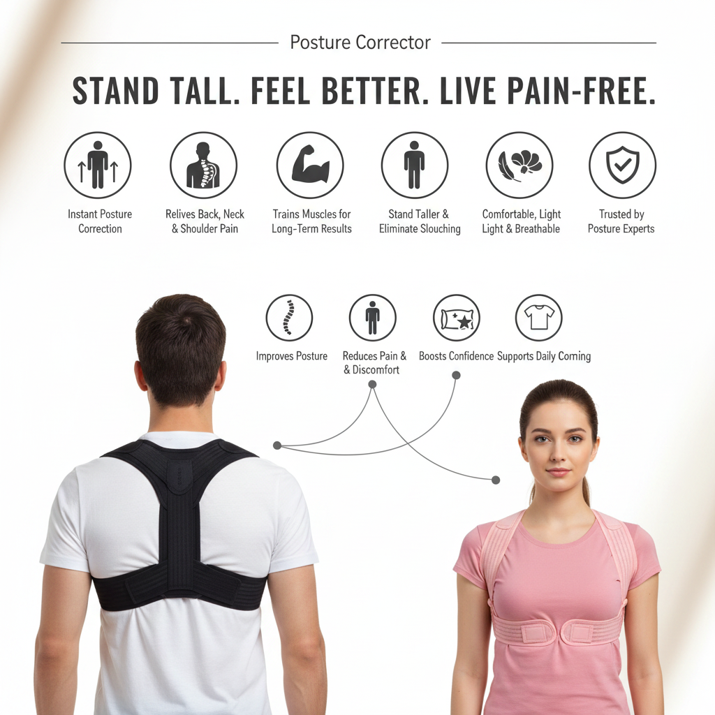 Ultra-Comfort Adjustable Back & Shoulder Support