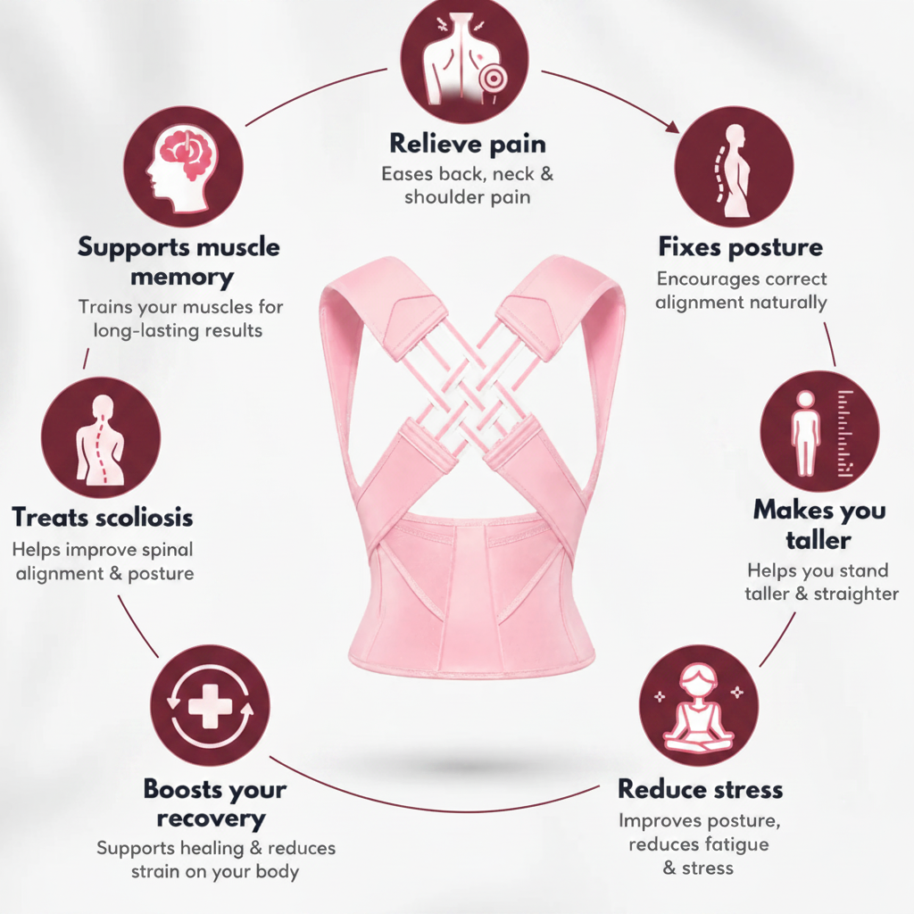 Ultra-Comfort Adjustable Back & Shoulder Support